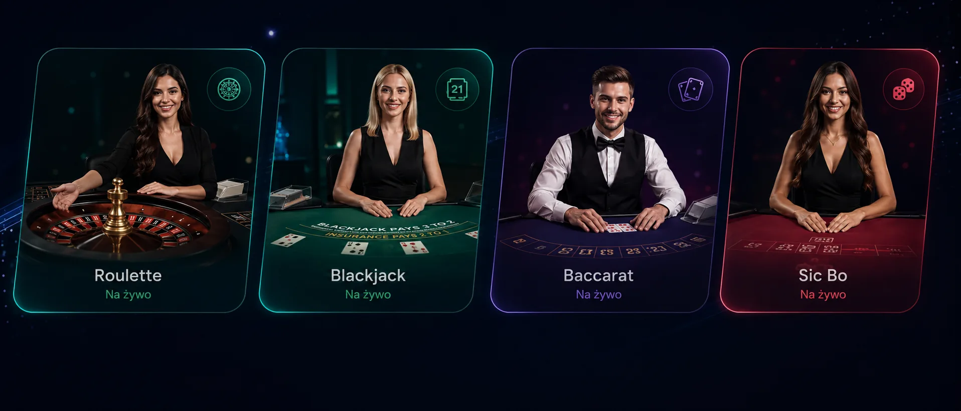 Kasyno live Savaspin z ruletka blackjackiem baccarat i Sic Bo